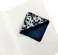 Handmade Multicolor Corner Style Fabric Bookmark